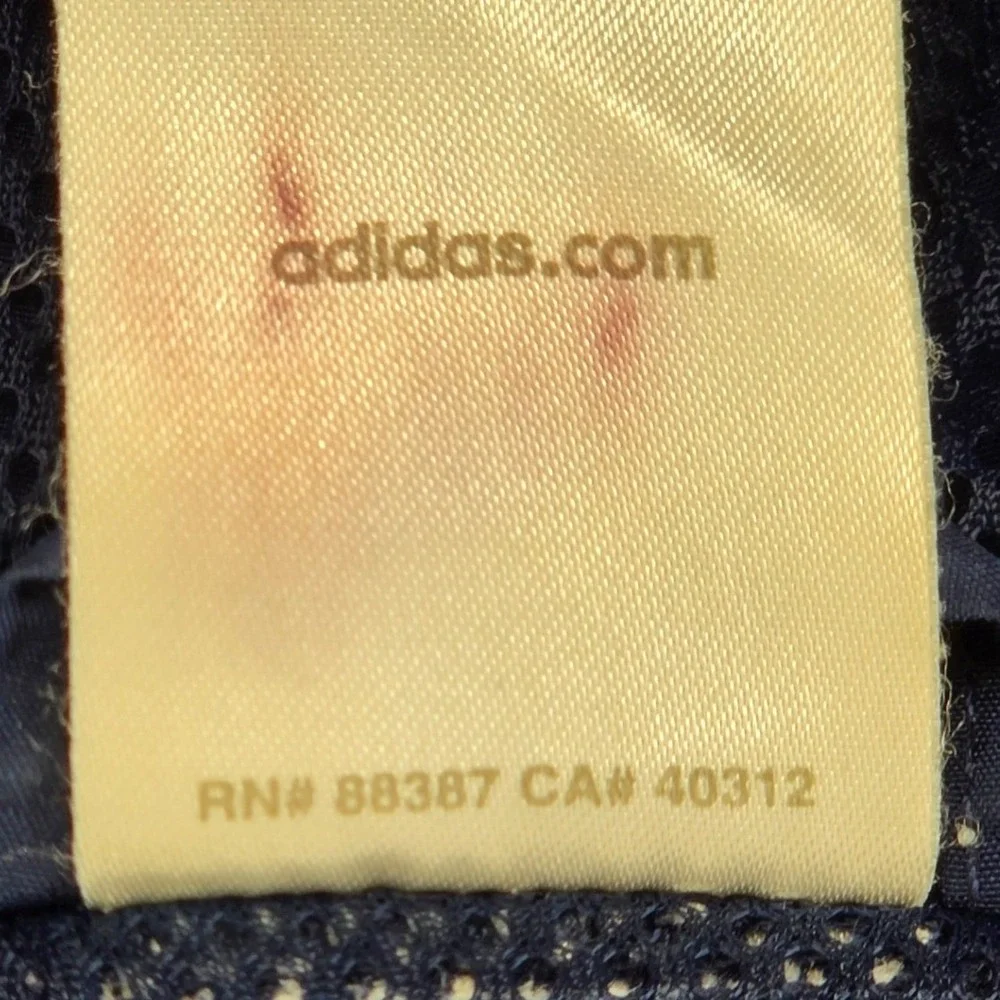 Adidas Mens Navy Blue 3-Stripe Hooded Mesh Lined Windbreaker Jacket Large 544144